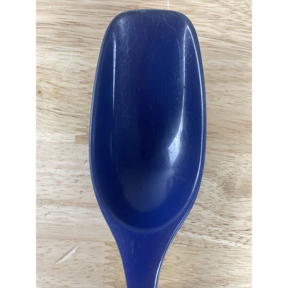 Vintage Foley Serving Spoon Nylon Plastic Cobalt Blue Kitchen Cooking Utensil - Picture 5 of 7